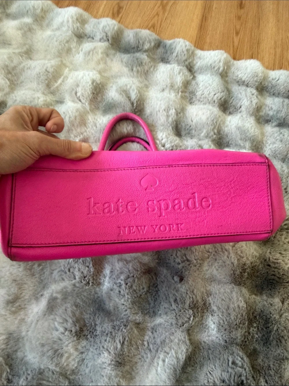 kate spade Hot Pink Leather Bow Tote